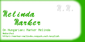 melinda marker business card